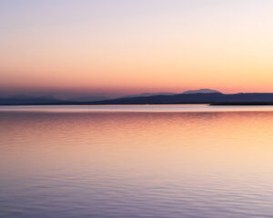 Sanfter Sonnenuntergang am Neusiedler See